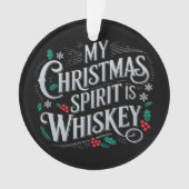 Weihnachts Drink Whiskey Liebhaber Drinker Sprichw Ornament (Vorderseite)