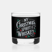 Weihnachts Drink Whiskey Liebhaber Drinker Sprichw Whiskyglas (Rückseite)