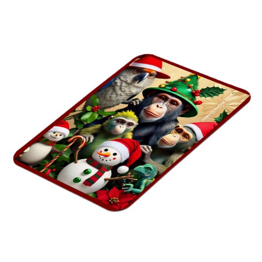 "Weihnachts-Dschungelabenteuer" Magnet (Linke Seite)
