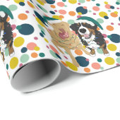 Weihnachts-Dudley und Bernese-Polka Geschenkpapier (Rolleneckpunkt)