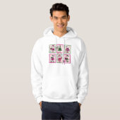 Weihnachts-Dummer-Gans-Vintage-Stempel Hoodie (Vorne ganz)