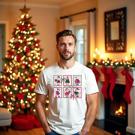 Weihnachts-Dummer-Gans-Vintage-Stempel T-Shirt