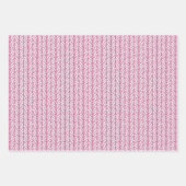 Weihnachts Dunkle Mauve Taupe Light Blush Pink Zig Geschenkpapier Set (Vorderseite 2)