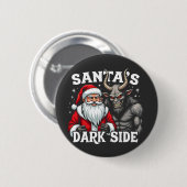 Weihnachts-Dunkle Seite Weihnachtsbäumkrampus Button (Vorne & Hinten)