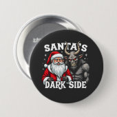 Weihnachts-Dunkle Seite Weihnachtsbäumkrampus Button (Vorne & Hinten)