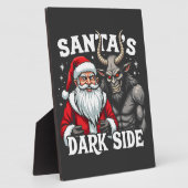 Weihnachts-Dunkle Seite Weihnachtsbäumkrampus Fotoplatte (Seite)