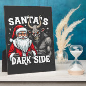 Weihnachts-Dunkle Seite Weihnachtsbäumkrampus Fotoplatte (Seite)