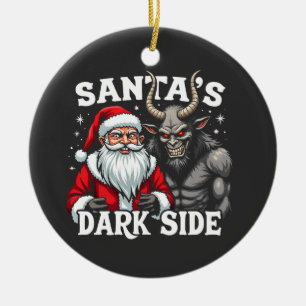 Weihnachts-Dunkle Seite Weihnachtsbäumkrampus Keramik Ornament