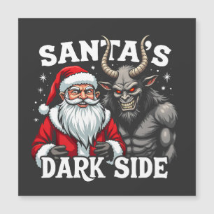 Weihnachts-Dunkle Seite Weihnachtsbäumkrampus Magnetkarte