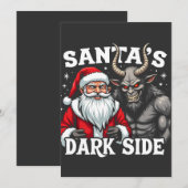 Weihnachts-Dunkle Seite Weihnachtsbäumkrampus Save The Date (Vorne/Hinten)