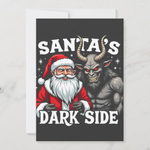 Weihnachts-Dunkle Seite Weihnachtsbäumkrampus Save The Date