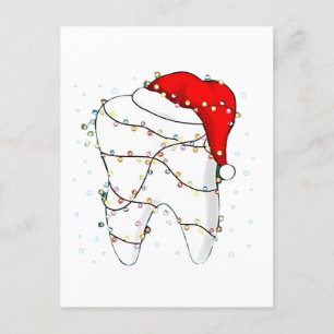 Weihnachts-Dunny-Zahnarzt-Feiertag  Ankündigungspostkarte