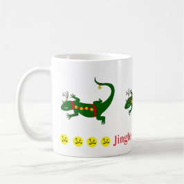 Weihnachts-Echsen-Tasse Kaffeetasse