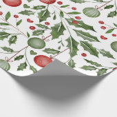 Weihnachts Efeu Geschenkpapier (Ecke)