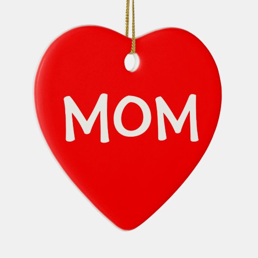 Weihnachts-egoistische Mama Keramikornament (Rechts)