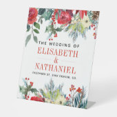 Weihnachts-Ehepaare begrüßen Sockelschild (Vorderseite)