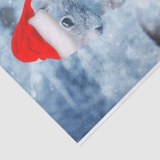 Weihnachts-Eichhörnchen Dekoupage Handwerk oder Seidenpapier (Ausschnitt)