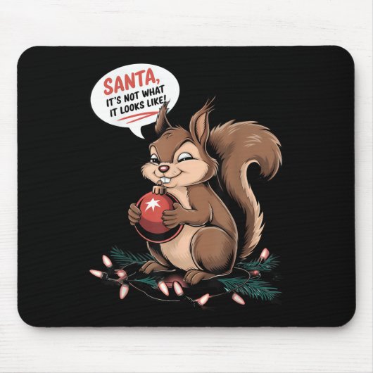 Weihnachts-Eichhörnchen Lights Mpi Eichhörnchen Xm Mousepad (Vorne)
