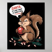 Weihnachts-Eichhörnchen Lights Mpi Eichhörnchen Xm Poster (Vorne)