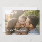 Weihnachts-Einfache Familiengrüße-Karte Feiertagskarte (Vorderseite)