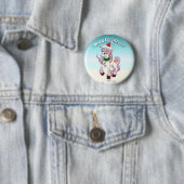 Weihnachts-Einhorn-Cartoon Button (Beispiel)