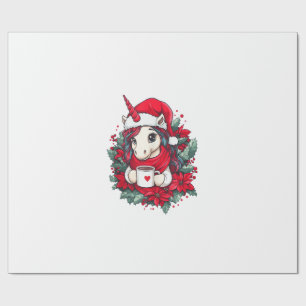 Weihnachts Einhorn Dekoration Mädchen Jungen Kinde Geschenkpapier