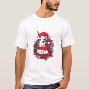 Weihnachts Einhorn Dekoration Mädchen Jungen Kinde T-Shirt