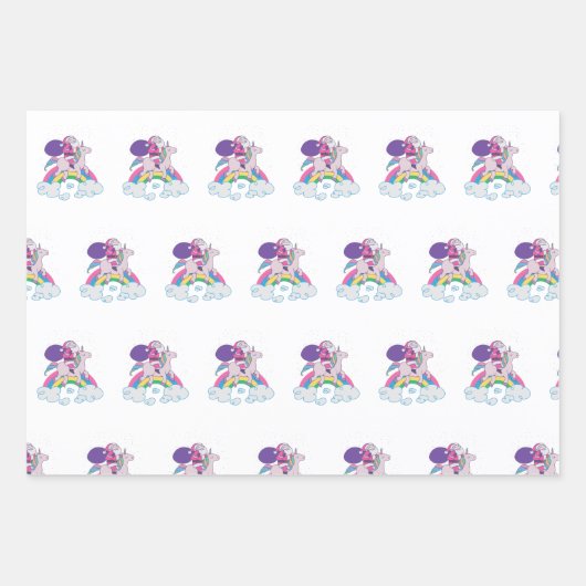 Weihnachts-Einhorn Geschenkpapier Set (Vorderseite 2)