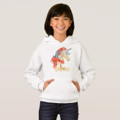 Weihnachts-Einhorn-Glaube-Hooded Sweatshirt (Vorne ganz)
