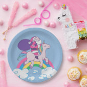 Weihnachts-Einhorn Pappteller (Party)