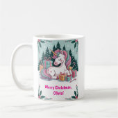 Weihnachts-Einhorn-Tasse Kaffeetasse (Links)