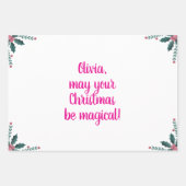 Weihnachts-Einhorn-Umschlagpapier Geschenkpapier Set (Vorderseite 3)