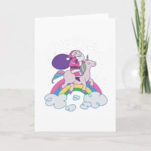 weihnachts-einhorn-weihnachtsmann einladung