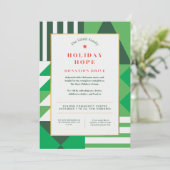 Weihnachts-Einladung Einladung (Stehend Vorderseite)