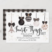 Weihnachts-Einladung Lieblings-Dinge Einladung (Vorne/Hinten)