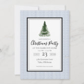 Weihnachts-Einladung Navy-Cottage Einladung (Vorderseite)