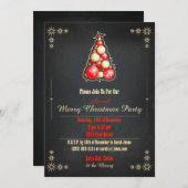 Weihnachts Einladung Party Dinner Tree DIY (Vorne/Hinten)