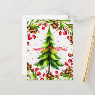 Weihnachts-Einladung Party Karten-Set,Feiertags-Ka Feiertagspostkarte