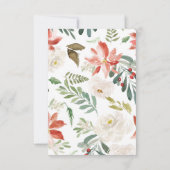 Weihnachts-Einladung - Weihnachts-Party Einladung (Rückseite)