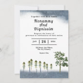 Weihnachts-Einladungen Kartenbaum-Design Einladung (Vorderseite)