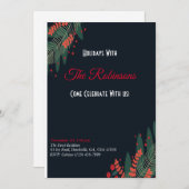 Weihnachts-Einladungskarte Einladung (Vorne/Hinten)