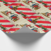 Weihnachts-Einpack-Elf Geschenkpapier (Ecke)