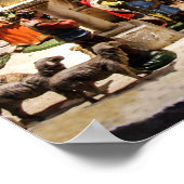 Weihnachts-Einrichtung für Krippen Poster (Ecke)