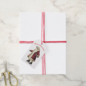 WEIHNACHTS-EISBÄR-GESCHENKETIKETT GESCHENKANHÄNGER (Mit Garn)