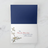 Weihnachts-Eisfrostgrenze Feiertagskarte (Innenseite)