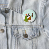 Weihnachts-Elch Button (Beispiel)