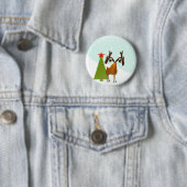 Weihnachts-Elch Button (Beispiel)