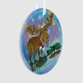 Weihnachts-Elch Ornament (Vorderseite)