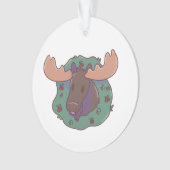 Weihnachts-Elch Ornament (Vorderseite)