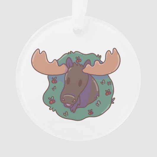 Weihnachts-Elch Ornament (Vorderseite)
